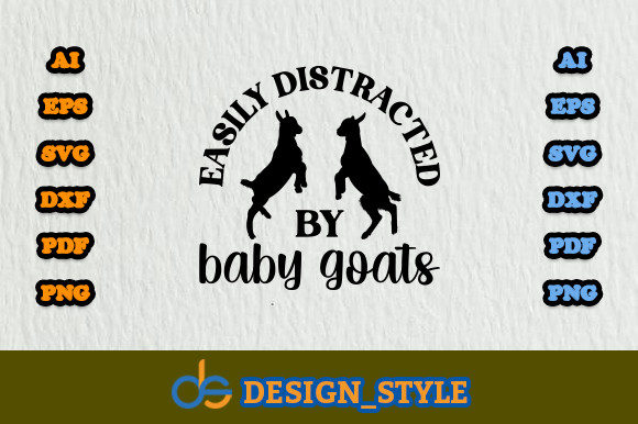 Download Easily Distracted by Baby Goats Svg - Premium Resources
