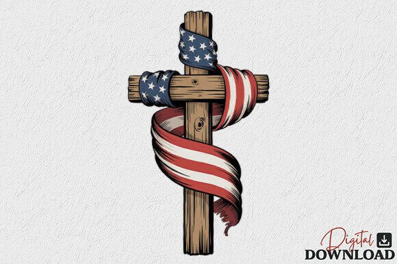 Download American Flag Cross PNG - American flag Collection