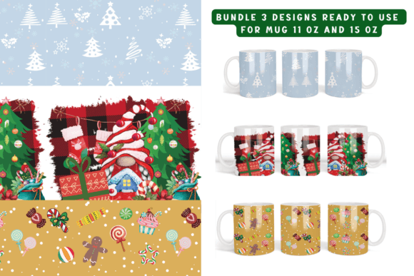 Download Bundle Christmas Sublimation Coffee Mug - Sublimation coffee mug Collection