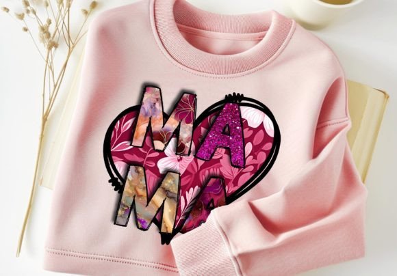 Download Mama PNG Heart Sublimation Tshirt Design - Heart sublimation Collection