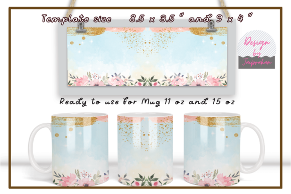 Download Pink Floral Sublimation Coffee Mug - Sublimation coffee mug Collection