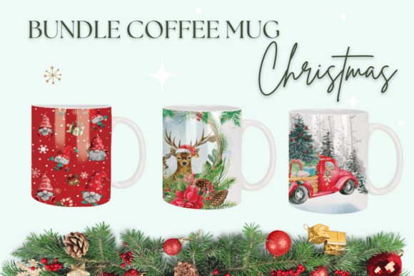 Download Christmas Sublimation Coffee Mug Bundle - Sublimation coffee mug Collection