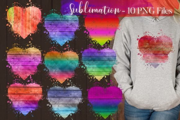 Download Summer Love Neon Heart Sublimation - Premium Bundle