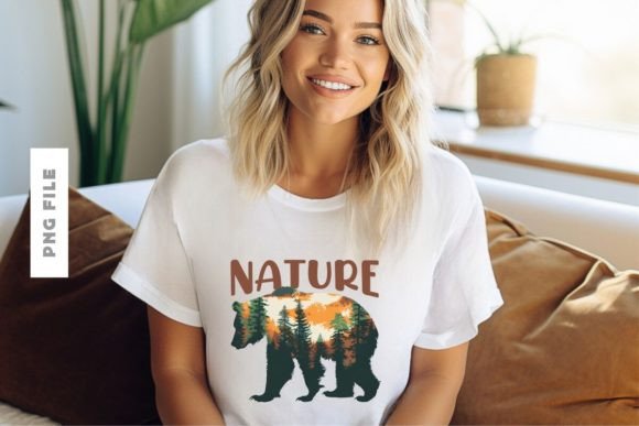 Download Bear Nature Sublimation T Shirt Design - Sublimation t shirt design Collection