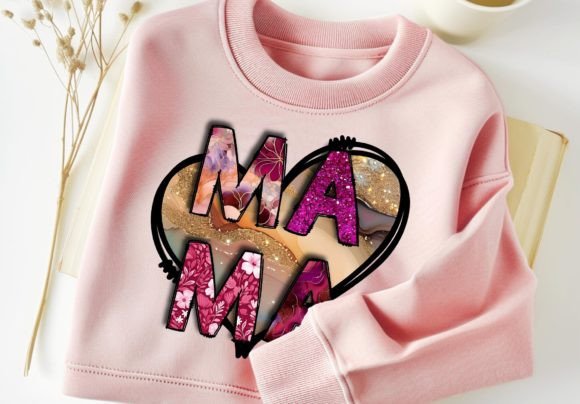 Download Mama PNG Heart Sublimation Tshirt Design - Heart sublimation Collection